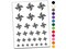 Pinwheel Fan Temporary Tattoo Water Resistant Fake Body Art Set Collection
